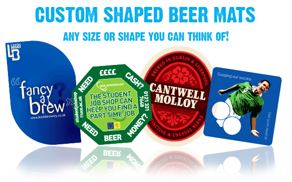 Custom Shaped Beer Mats