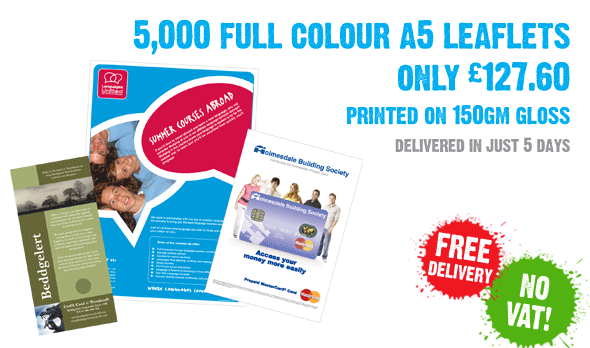 Full Colour A5 Leaflets