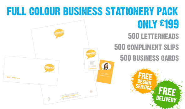 Full Colour Business Stationery Pack – Letterheads
