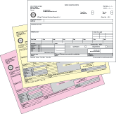 NCR Sets - Self carbonating paper for duplicate order pads